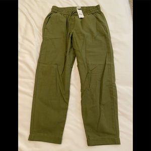 NWT JCrew Cropped Green Pants